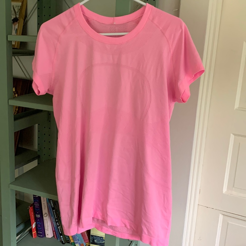 Lululemon swifly tech short sleeve pink shirt 2.0